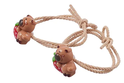 Набор резиночек «Капибары с клубничкой», 2 штуки, пластик, Lafilaf - фото 4