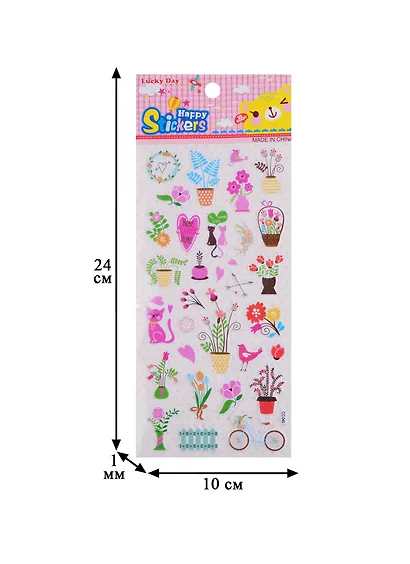 Наклейки зефирные Мой сад микс CC-045-048 - фото 3