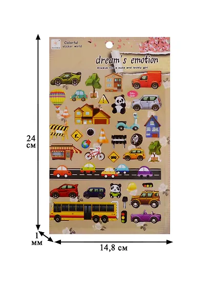 Наклейки PVC Город, микс GA003-001 - фото 3