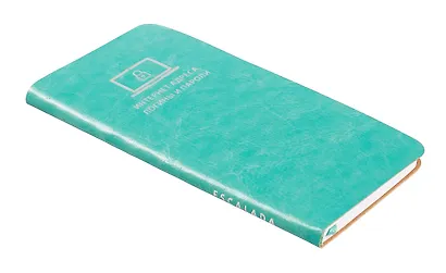 Записная книжка 56л 72*142 "САРИФ БИРЮЗОВЫЙ" д/записи интернет-адресов, логинов и паролей, кожзам., мягк.переплёт, тиснение фольгой, ляссе, инд.уп. - фото 2