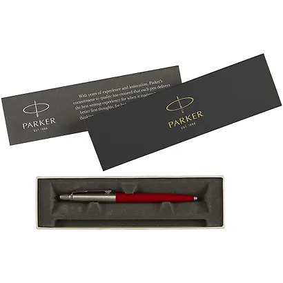 Ручка шариковая Parker, Jotter Red, подарочная синяя - фото 2