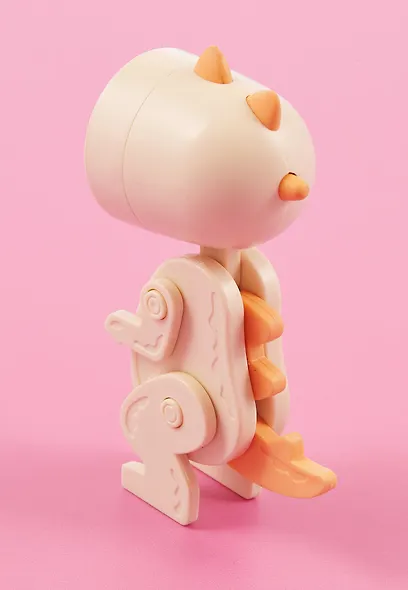 Мини-лампа LED Динозаврик (пластик) (10х5) - фото 3