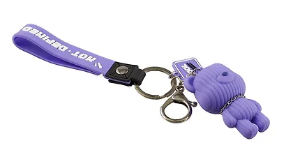 Брелок Мишка (вельвет) (ПВХ) (6см) (12-04566-B14) - фото 2