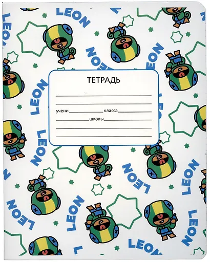 Тетрадь в клетку Premiere Publishing, Brawl Stars, 12 листов, в ассортименте - фото 6
