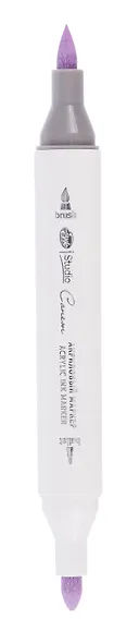 Маркер акриловый "Сонет" лиловый, двусторонний, перо кисть/пуля - фото 2