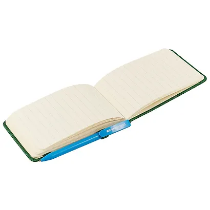 Репортёрская записная книжка Escalada «Шагрень», 60 листов, зелёная, А6 - фото 2