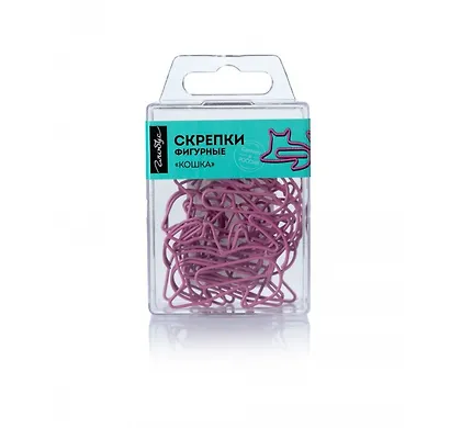 Скрепки 45 мм 12 штук "Кошка" - фото 5