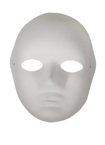 Маска из папье-маше Целое лицо (11051301) - фото 1