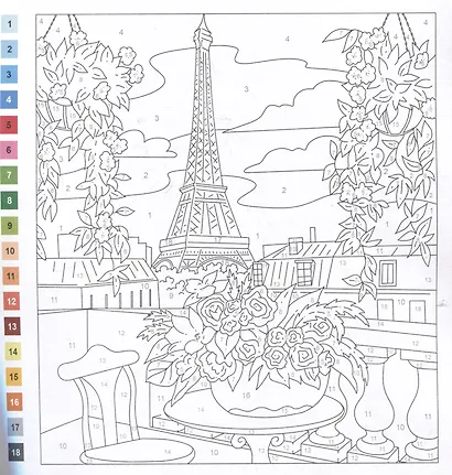 Цветы. Раскраска. Картины по номерам - фото 4