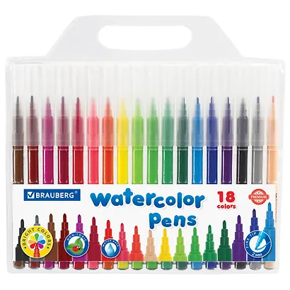 Фломастеры Brauberg, Premium, 18 цветов - фото 2
