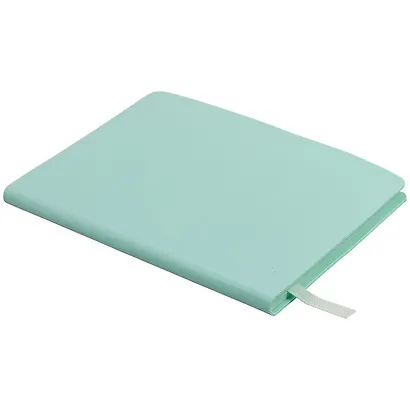 Записная книжка А6 80л "Soft Touch. Весенний мятный" иск.кожа, инт.обл., лин., тчк., нелин., ляссе, инд.уп. - фото 2