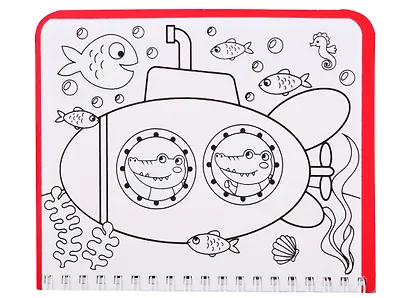 Книжка- раскраска "Рисуем водой. Транспорт" - фото 5