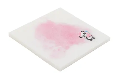 Блок бумаги 70*70 самоклеящийся 50 листов, "Cute panda" пластик, в ассортименте - фото 9