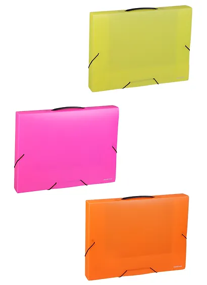 Папка на резинках с ручкой «Neon», А4 - фото 5