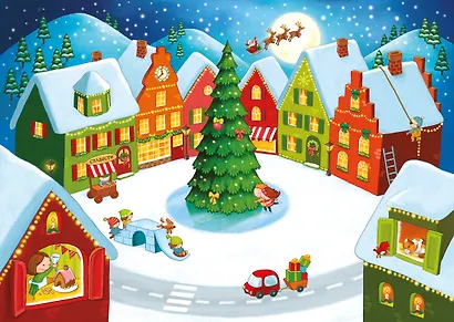 Сказочный Новый год. Новогодний плакат с наклейками - фото 7