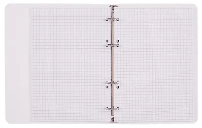 Тетрадь 100л кл. "Настоящий момент" на кольцах, пласт.обл., полноцв.печать, тиснение фольгой Серебро - фото 2