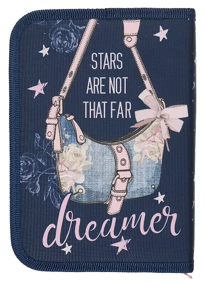 Пенал 1 отделение "Dreamer" 20*14 - фото 4