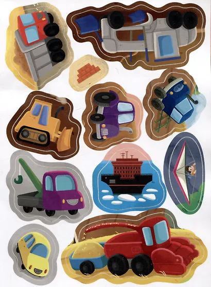 Игры с наклейками для малышей. Транспорт - фото 4