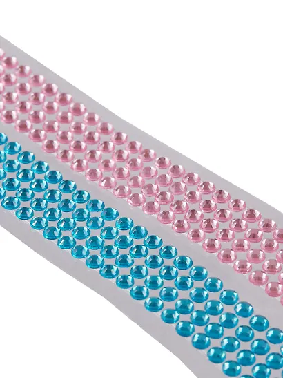 Набор Лента клейкая декоративная со стразами 50смх1,8см Голубая (11-22881-7732) (упаковка)+Лента клейкая декоративная со стразами 50смх1,8см Розовая (11-22881-7730) (упаковка) - фото 9