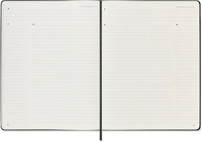 Книга для записей А4, 96 листов в линейку "Professional Large", черная, жесткая обложка, резинка, Moleskine - фото 6
