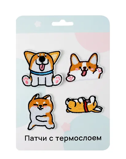 Нашивки Корги (термонаклейки) - фото 1