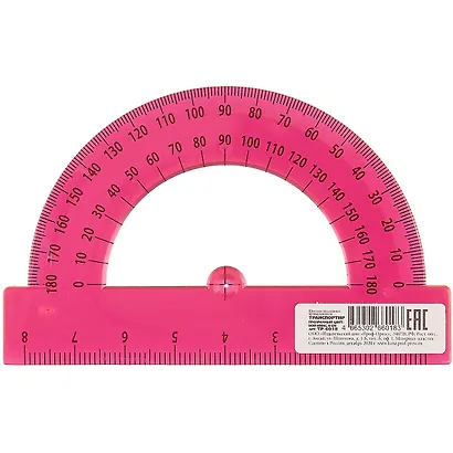 Транспортир 8 см, 180 гр, ассорти - фото 2