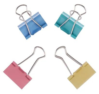 Зажимы для бумаг 32мм 24шт цветные, пласт/уп, Berlingo - фото 3