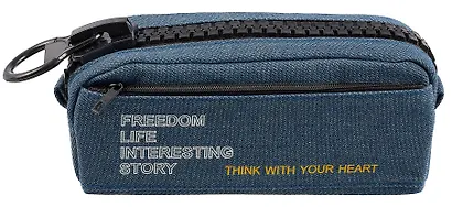 Пенал с большой молнией "Классика" 2 отделения, в ассортименте - фото 11