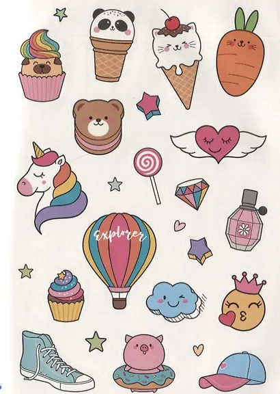 Наклейки для Bullet Journal: Более 300 ярких стикеров - фото 5