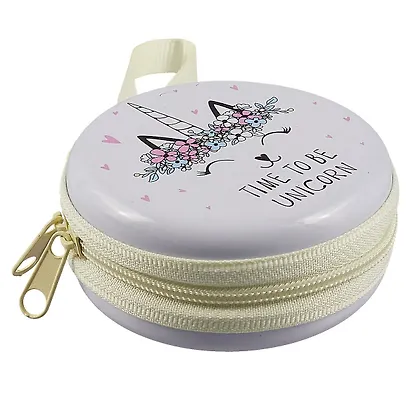 Монетница на молнии Кошка-единорог (7см) (металл) (ПВХ бокс) - фото 2
