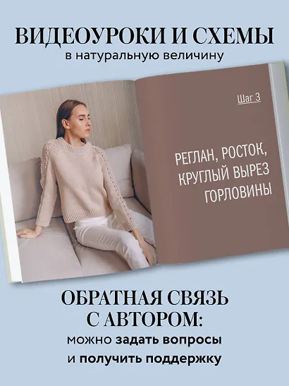 Мастер вязания спицами. РЕГЛАН сверху. 5000 моделей по одной формуле. Книга-конструктор трендовых плечевых изделий с идеальной посадкой - фото 9