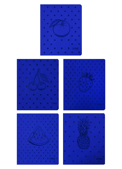 Тетрадь в клетку Paper Art, "Total Blue. Фруктовое настроение", 48 листов, в ассортименте - фото 4