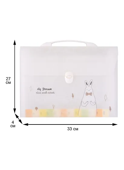 Портфель А4 13отд. "My dream" пластик, ассорти - фото 2