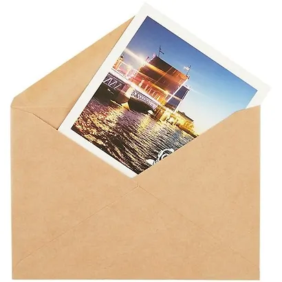 Открытка одинарная с конвертом СПб "Дворцовый мост" серия СПб "Фотогалерея" - фото 1