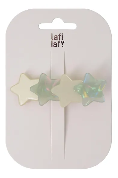 Заколка Звездочки перламутровые (пластик) (6,7см) (12-Izzy-9) (Lafilaf) - фото 1