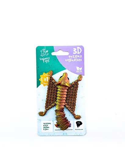 Фигурка 3D Белка-летяга Ли (пластик) (10х8) (40001999) - фото 3