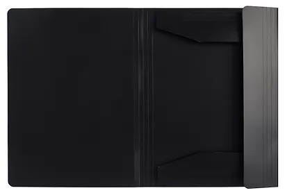 Папка на резинке А4 "Line" черная, Schiller - фото 2