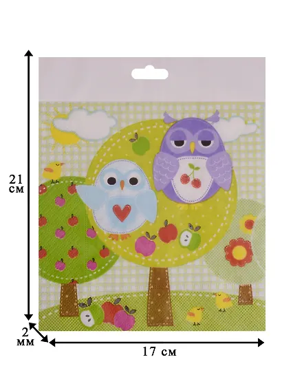 Набор салфеток для декупажа Совы на дереве (21571/SDL066017) - фото 2