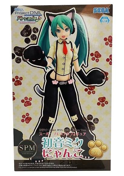 Фигурка аниме SEGA Хатсунэ Мику Кошка Hatsune Miku Project DIVA Hatsune Miku Kitty Cat 23см 40248 - фото 2