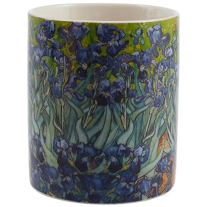 Кружка Винсент Ван Гог Ирисы (керамика, деколь) (330мл) (коробка) - фото 2