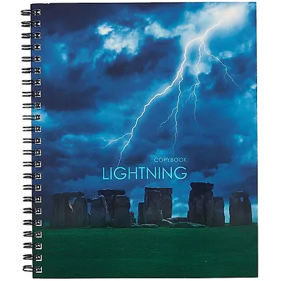 Тетрадь в клетку Listoff, "Стихия Грозы", 96 листов, в ассортименте - фото 3