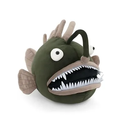 Мягкая игрушка Рыба-Удильщик зелёная (35 см) - фото 1