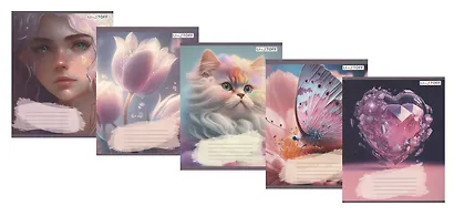 Тетрадь в линейку Listoff, "Сказочный мир", 18 листов, в ассортименте - фото 1