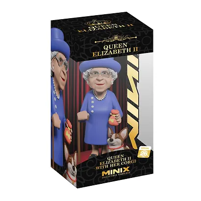Коллекционная фигурка Королева Елизавета II (с корги) (Minix) (12см) (24803) - фото 3