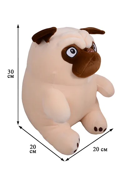 Мягкая игрушка сердитый Мопс (30х20) - фото 2