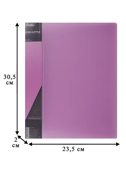 Папка с боковым прижимом А4, Hatber - фото 4