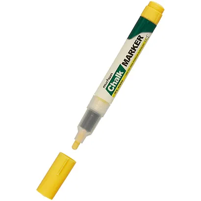Маркер меловой "Chalk Marker" желтый, 3мм - фото 2