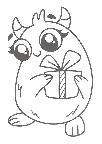 РАСКРАСКА С МЕЛКАМИ. МОНСТРИКИ - фото 4