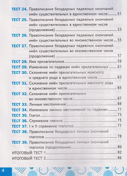 Русский язык. 4 класс. Тесты. К учебнику Канакиной В.П., Горецкого В.Г. - фото 3