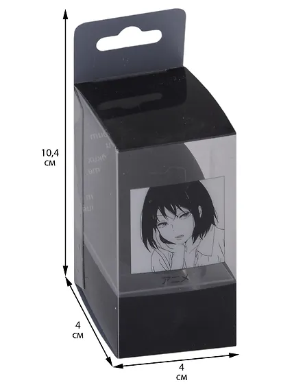 Спонж для макияжа Аниме Девушка (Дзё) (черный) (6 см) - фото 2